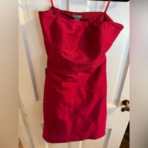NWT Ann Taylor Red Strapless Dress